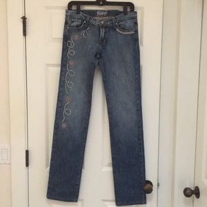 Kippys Jeans Swarovski Crystal Studs Sz 27 NWOT